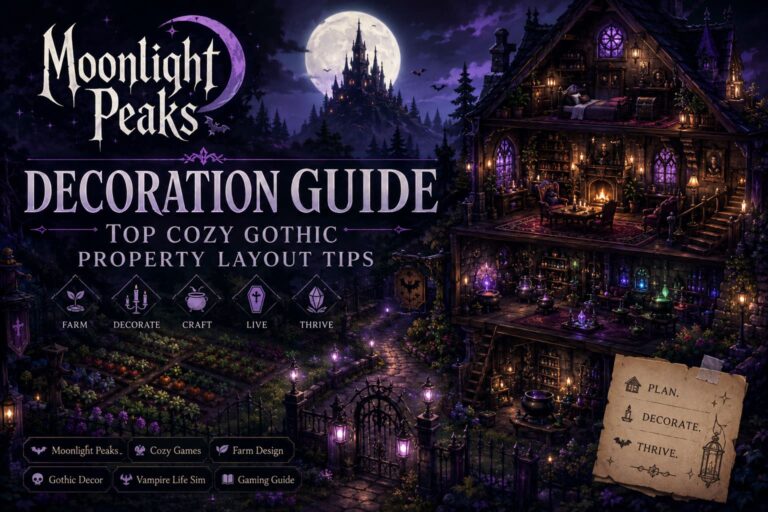 Moonlight Peaks Decoration Guide: Top Cozy Gothic Property Layout Tips
