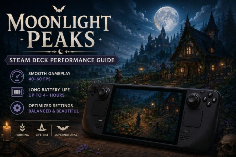 Moonlight Peaks Steam Deck Performance Guide: Best Graphics Configuration for 60 FPS and Long Battery Life