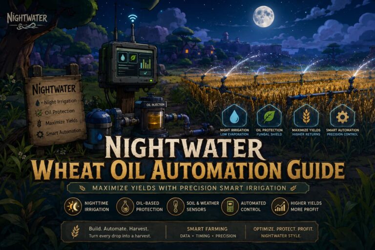 Nightwater Wheat Oil Automation Guide: Maximize Yields with Precision Smart Irrigation