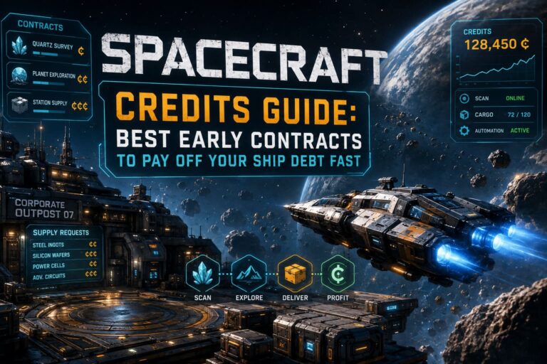 SpaceCraft Credits Guide: Best Early Contracts to Pay Off Your Ship Debt Fast
