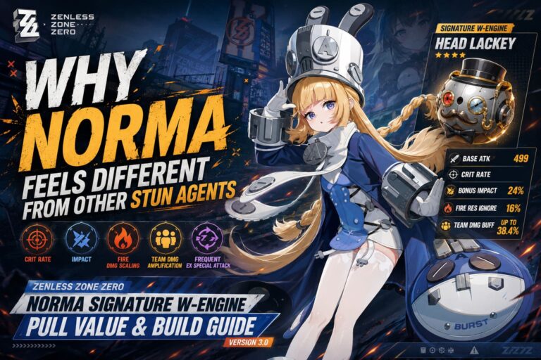 Zenless Zone Zero Norma Signature W-Engine Pull Value & Build Guide (Version 3.0)