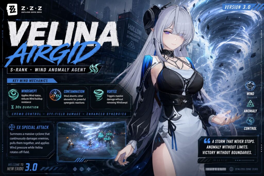 Zenless Zone Zero Velina Wind Anomaly Guide: Attributes, Kit, and Best ...