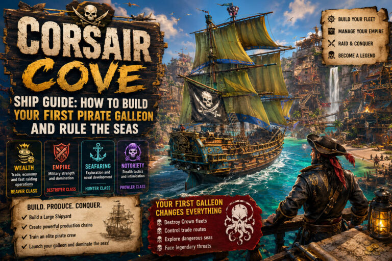 Corsair Cove Ship Guide: How to Build Your First Pirate Galleon and Rule the Seas