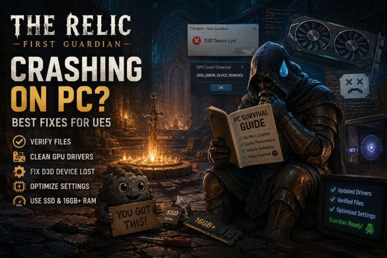 How to Fix The Relic: First Guardian Unreal Engine 5 Crashing and Launch Issues