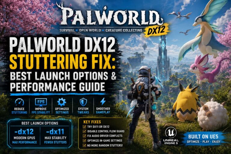 Palworld DX12 Stuttering Fix: Best Launch Options & Performance Guide