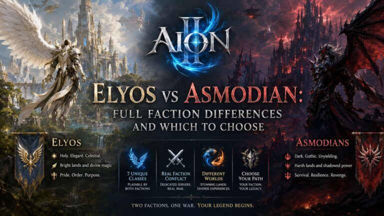 Aion 2 Elyos vs Asmodian: Full Faction Differences and Which to Choose