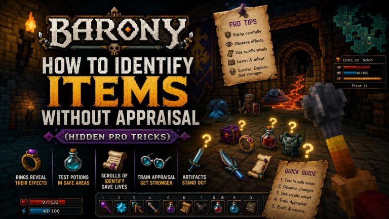Barony: How to Identify Items Without Appraisal (Hidden Pro Tricks)