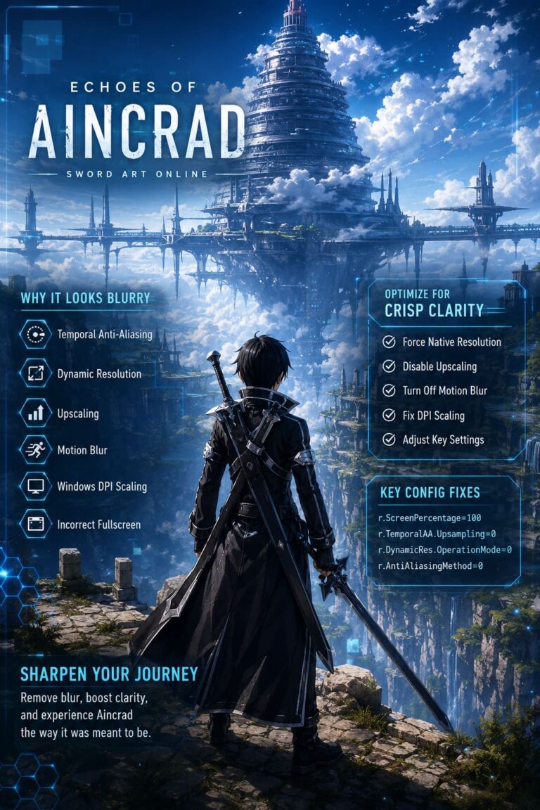 How to Fix Blurry Text and Graphics in Echoes of Aincrad: Ultimate PC Optimization Guide