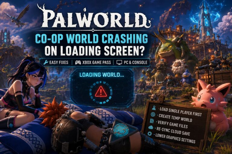 How to Fix Palworld Co-op World Crashing on Loading Screen (Xbox Game Pass PC & Console)