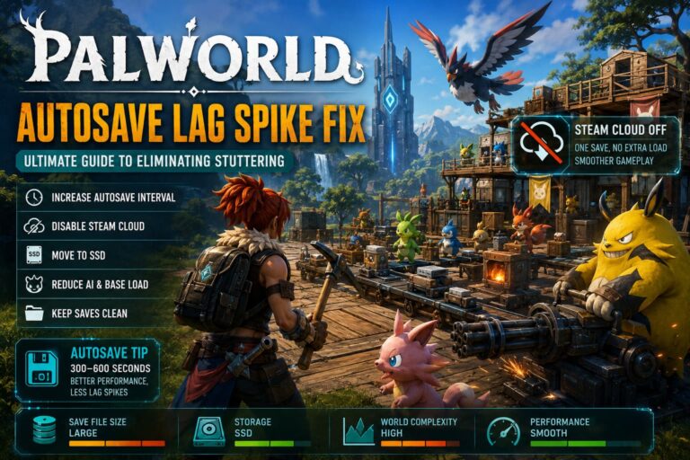 Palworld Autosave Lag Spike Fix: Ultimate Guide to Eliminating Stuttering