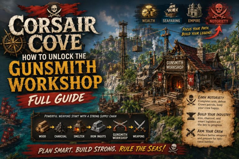 Corsair Cove: How to Unlock the Gunsmith Workshop (Full Guide)