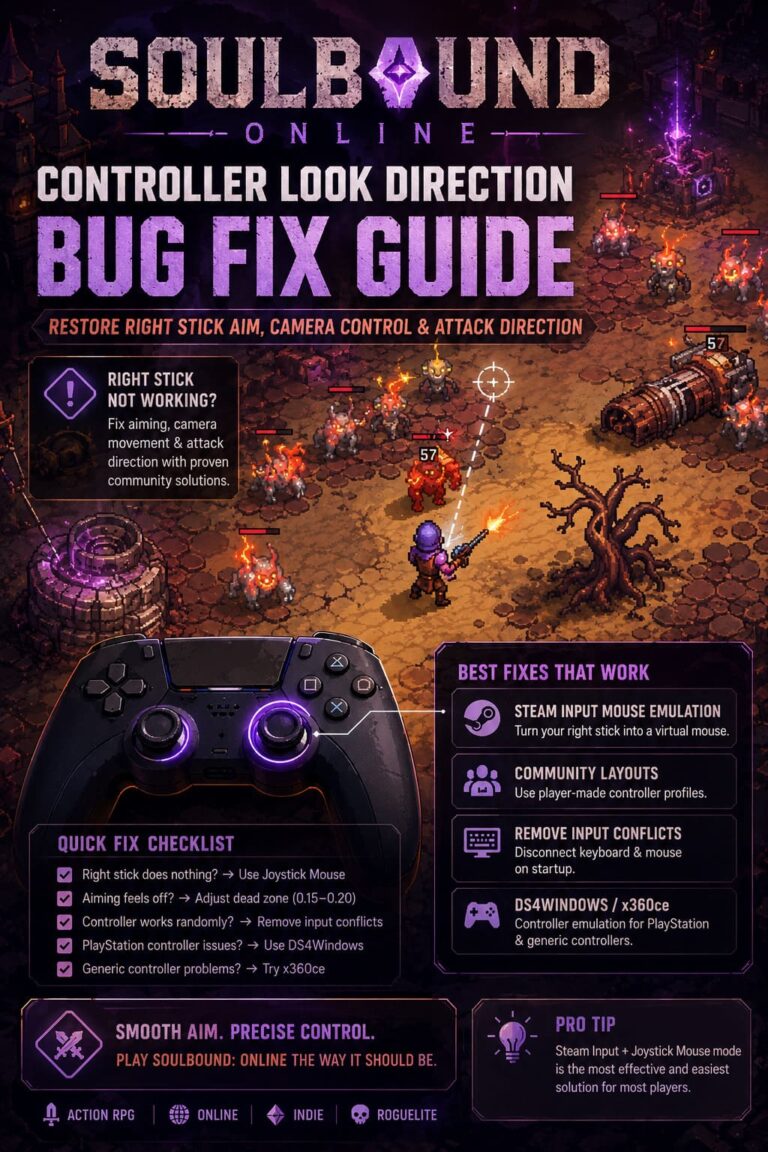 How to Fix Controller Look Direction Bug in Soulbound: Online (2026 Guide)