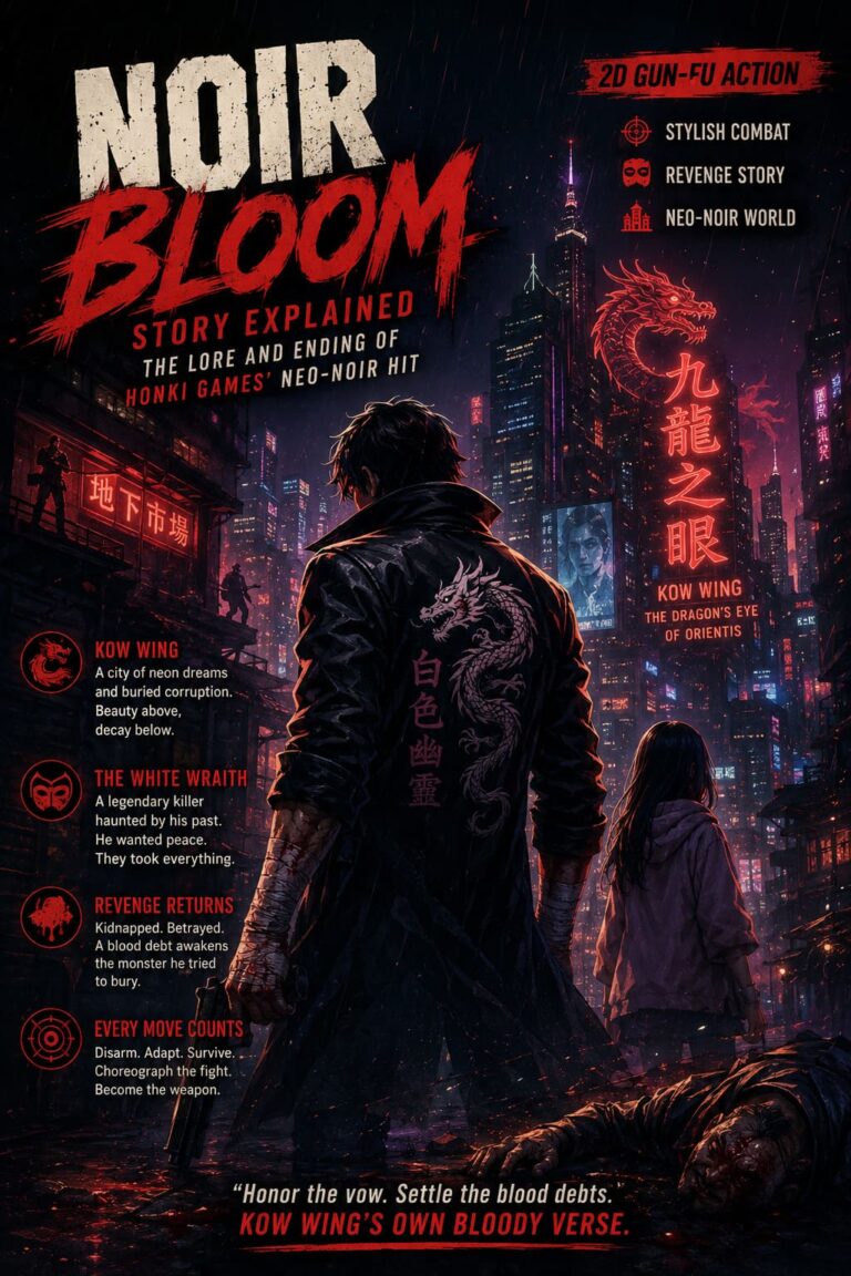 Noir Bloom Game Story Explained: The Lore and Ending of HONKI Games’ Neo-Noir Hit