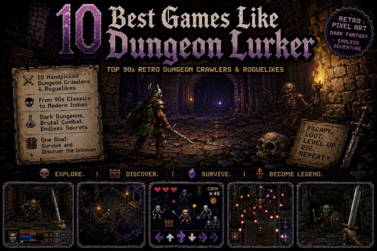 10 Best Games Like Dungeon Lurker: Top 90s Retro Dungeon Crawlers and Roguelikes