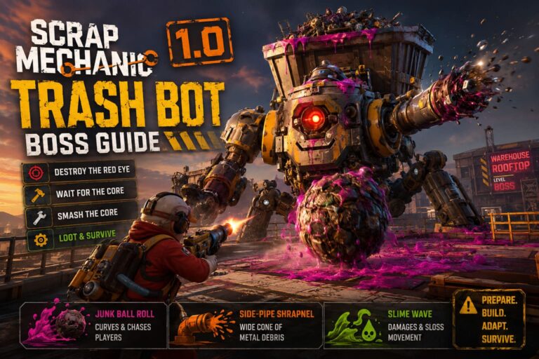 Scrap Mechanic 1.0 Trash Bot Boss Guide: Mechanics, Strategy, and Lore