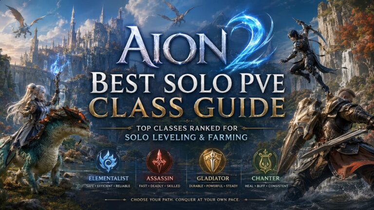 Aion 2 Best Solo PvE Class Guide: Top Classes Ranked for Solo Leveling and Farming