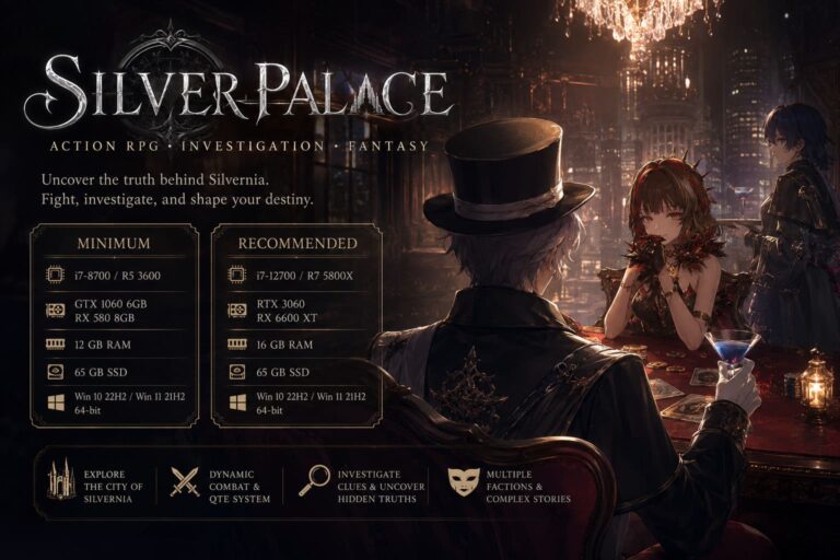 Silver Palace PC System Requirements: Can You Run It? Minimum & Recommended Specs