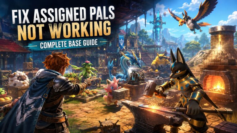 How to Fix Palworld Assigned Pals Not Working: Complete Base Guide