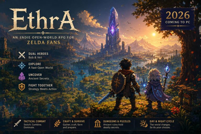 EthrA Game 2026: The Ultimate Indie Open-World RPG for Zelda Fans? Everything We Know