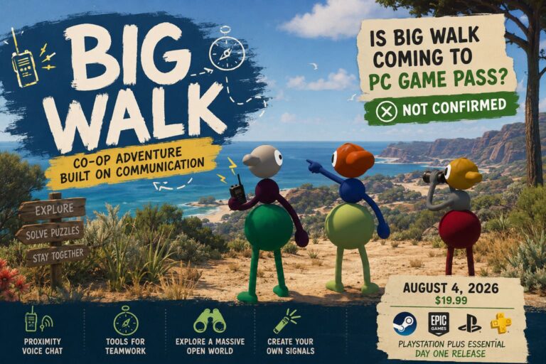 Is Big Walk Coming to PC Game Pass? Everything to Know About House House’s Next Game