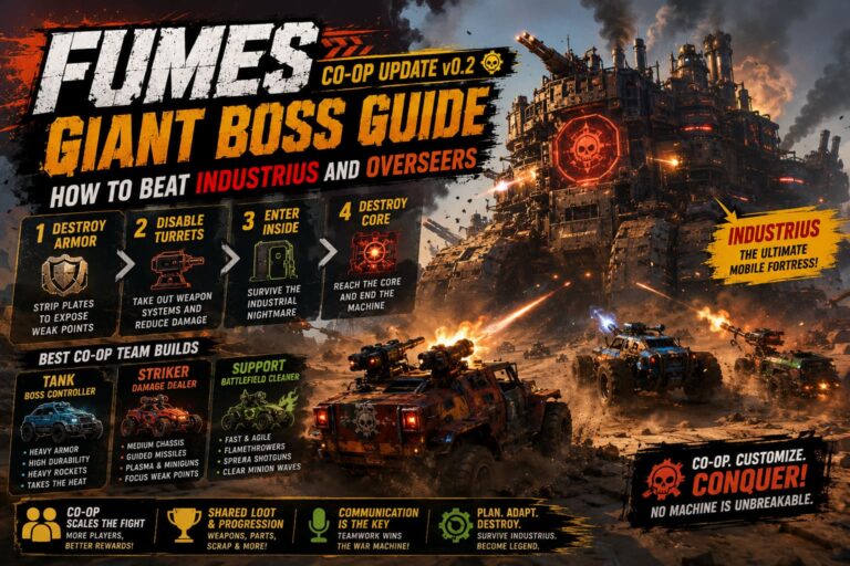 FUMES Co-Op Giant Boss Guide: How to Beat Industrius and Overseers