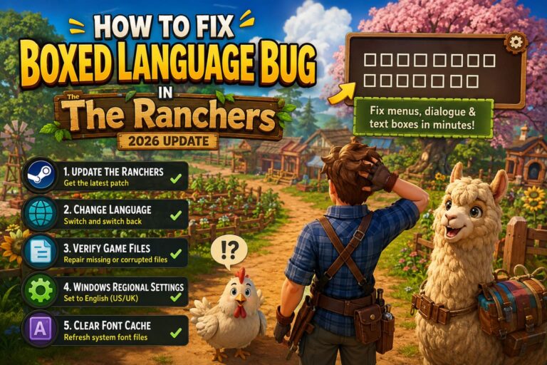 How to Fix Boxed Language Bug in The Ranchers (2026 Update)