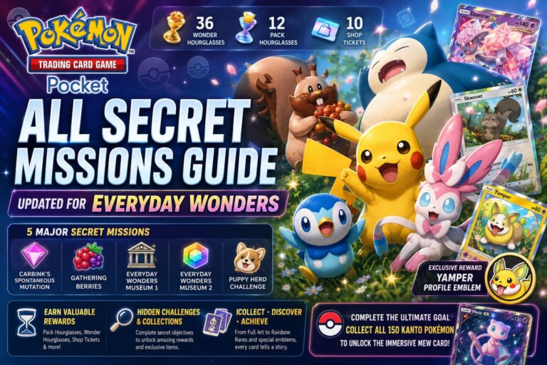 Pokémon TCG Pocket: All Secret Missions Guide (Updated for Everyday Wonders)