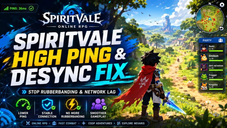SpiritVale High Ping and Desync Fix: How to Stop Rubberbanding and Network Lag