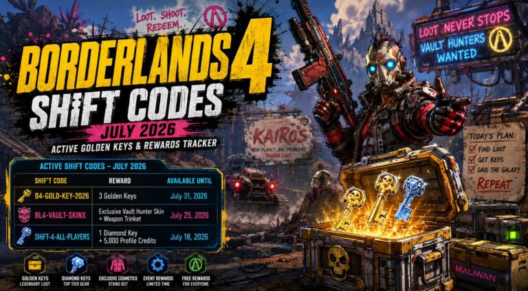 Borderlands 4 SHiFT Codes (July 2026): Active Golden Keys and Rewards Tracker