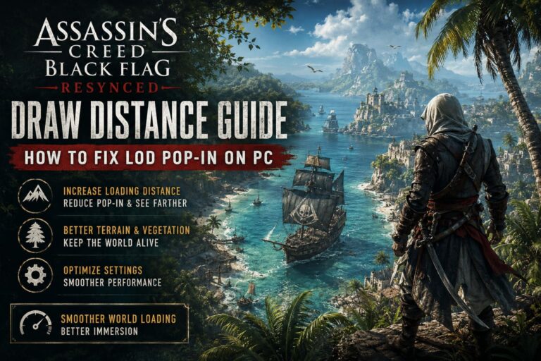 Assassin’s Creed Black Flag Resynced Draw Distance Guide: How to Fix LOD Pop-In on PC