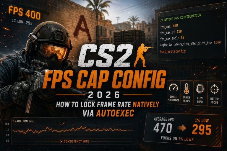 CS2 FPS Cap Config 2026: How to Lock Frame Rate Natively via Autoexec
