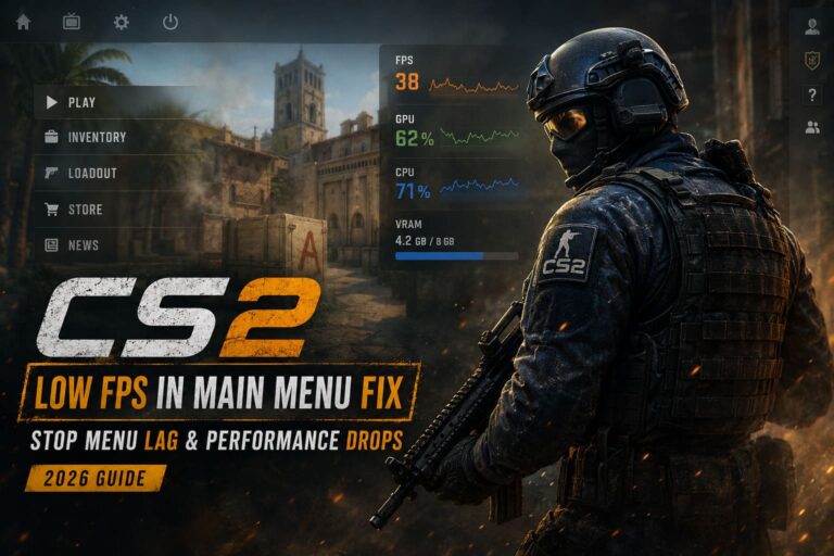 CS2 Low FPS in Main Menu Fix: Stop Menu Lag & Performance Drops (2026 Guide)