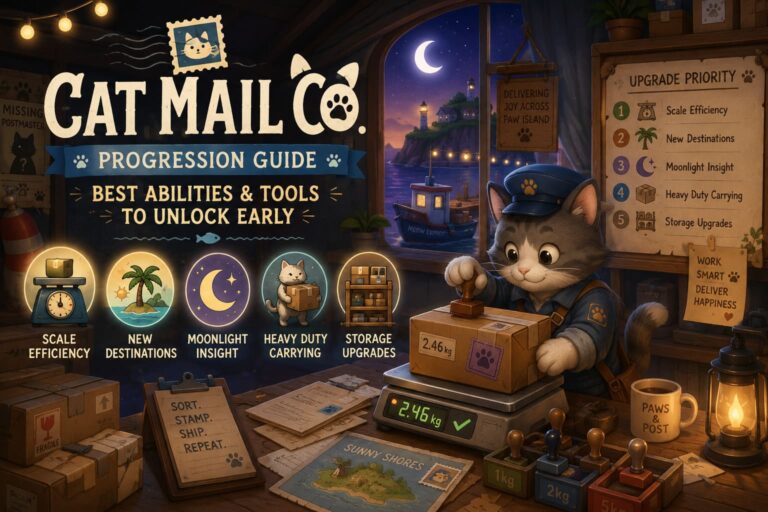 Cat Mail Co. Progression Guide: Best Abilities and Tools to Unlock Early