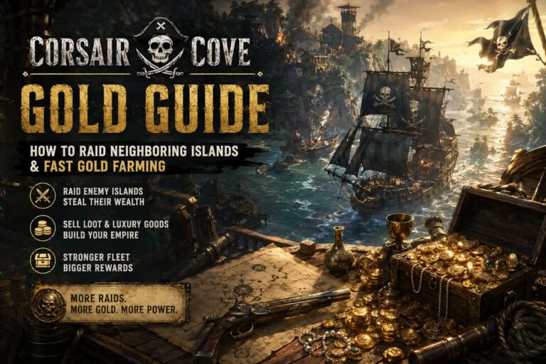 Corsair Cove Gold Guide: How to Raid Neighboring Islands & Fast Gold Farming