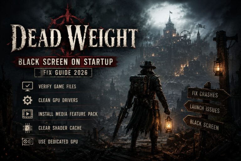 Dead Weight Black Screen on Startup on PC: Fix Guide for 2026