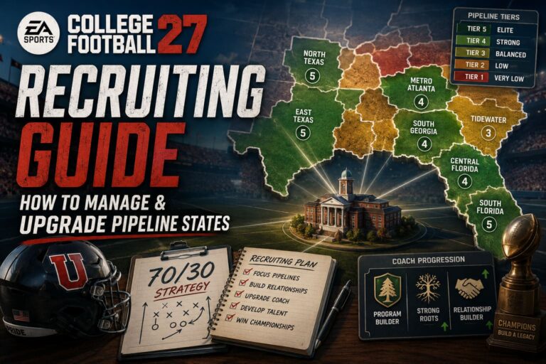 EA SPORTS College Football 27 Recruiting Guide: How to Manage and Upgrade Pipeline States