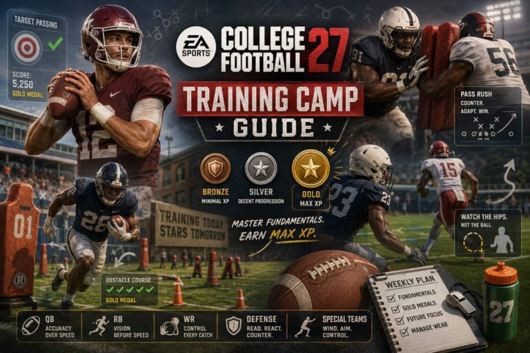 EA SPORTS College Football 27 Training Camp Guide: Master Position Fundamentals and Mini-Game Drills to Maximize Player XP
