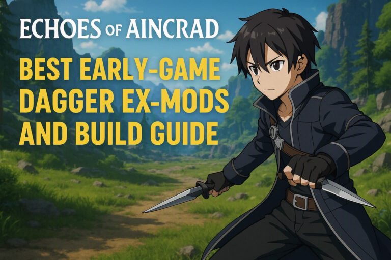 Echoes of Aincrad: Best Early-Game Dagger EX-Mods and Build Guide (2026)