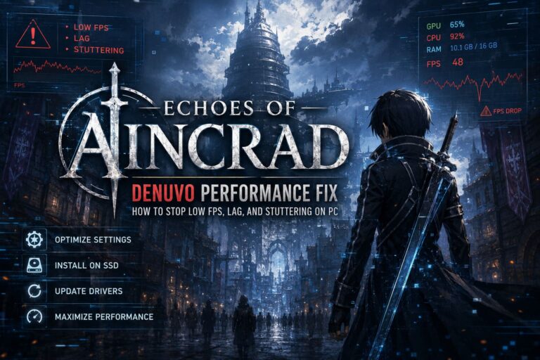 Echoes of Aincrad Denuvo Performance Fix: How to Stop Low FPS, Lag, and Stuttering on PC