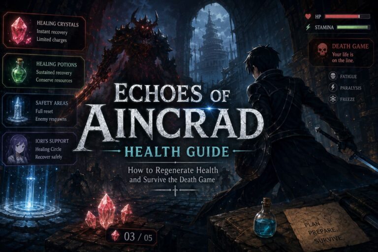 Echoes of Aincrad Health Guide: How to Regenerate Health and Survive the Death Game