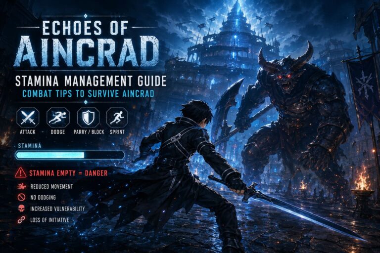 Echoes of Aincrad Stamina Management Guide: Combat Tips to Survive Aincrad
