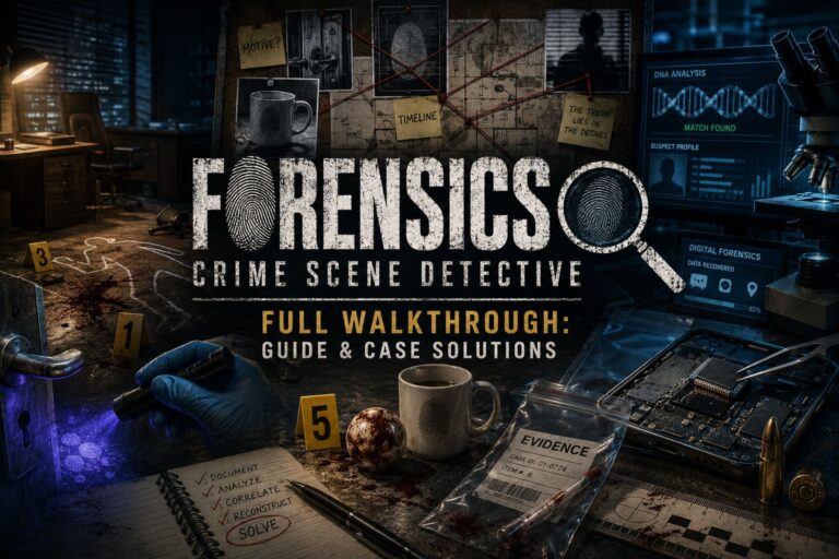 Forensics Crime Scene Detective Full Walkthrough: Guide and Case Solutions