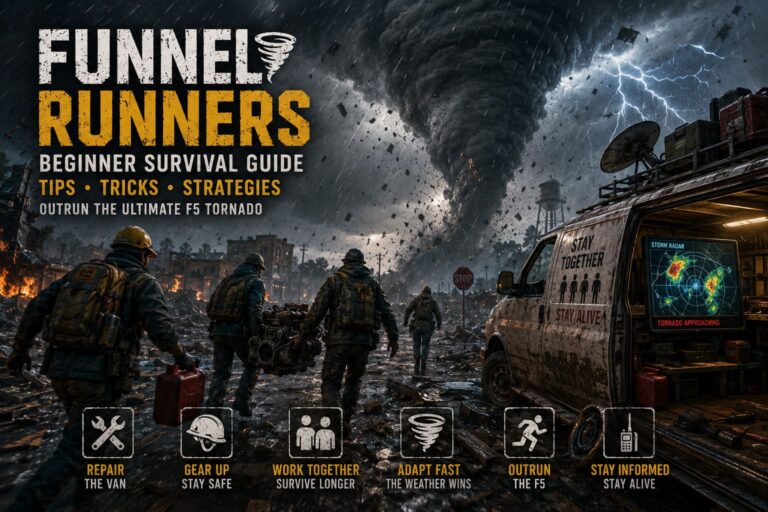 Funnel Runners Beginner Survival Guide: Tips, Tricks, and Strategies to Outrun the Ultimate F5 Tornado