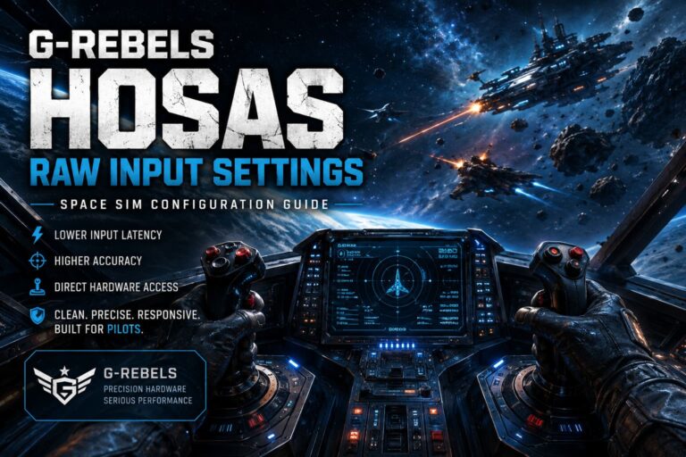 G-Rebels HOSAS Raw Input Settings: Space Sim Configuration Guide