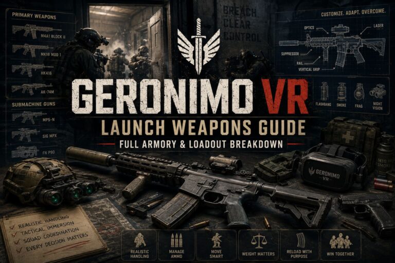 Geronimo VR Launch Weapons Guide: Full Armory & Loadout Breakdown
