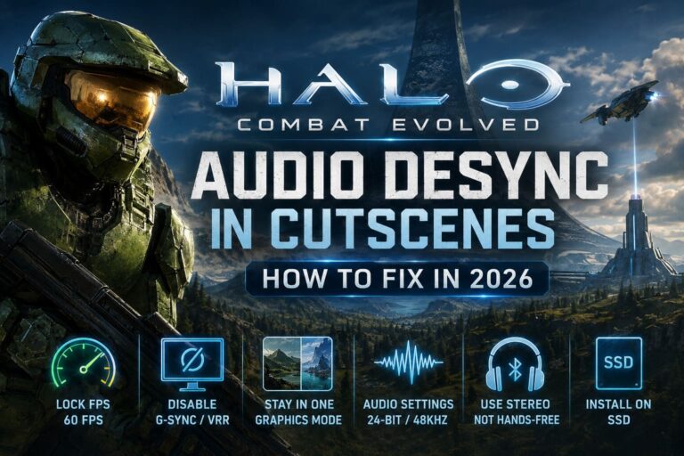 Halo Combat Evolved Audio Desync in Cutscenes: How to Fix in 2026