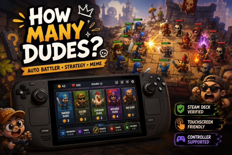 How Many Dudes Steam Deck Guide: Controller Support & Touchscreen Settings Explained