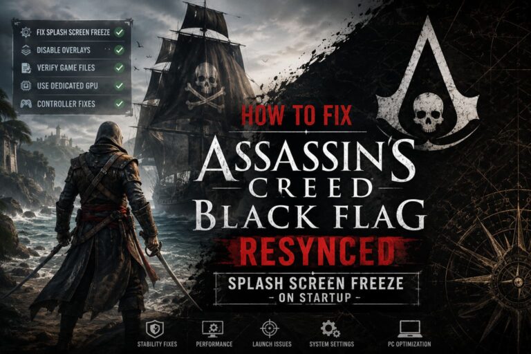 How to Fix Assassin’s Creed Black Flag Resynced Splash Screen Freeze on Startup