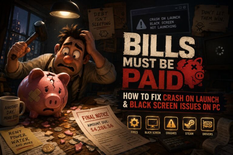 How to Fix Bills Must Be Paid Crash on Launch and Black Screen Issues on PC