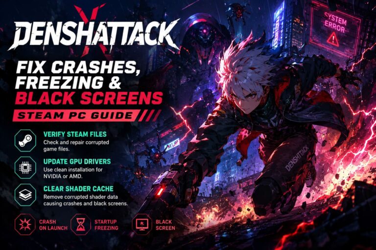 How to Fix Denshattack Crash on Launch, Startup Freezing, and Black Screen Errors on PC (Steam Guide)